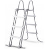 Каркасный бассейн INTEX Prism Frame Greywood 26742NP, 457×122 см — насос, лестница, тент, подстилка