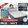 Надувная кровать INTEX Ultra Plush 64448, 152×236×86 см, встроенный насос 220–240 В