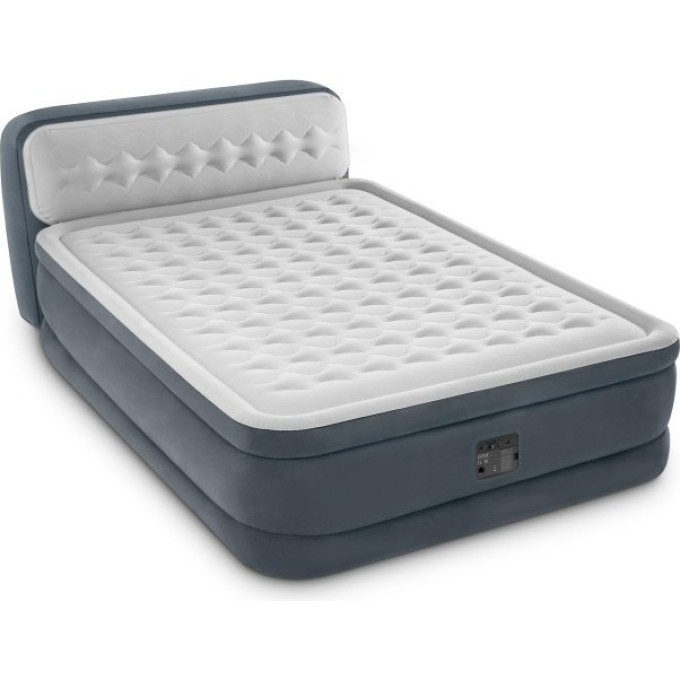 Надувная кровать INTEX Ultra Plush 64448, 152×236×86 см, встроенный насос 220–240 В