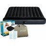 Надувной матрас INTEX Pillow Rest Classic Fiber-Tech 64150, 152×203×25 см, со встроенным насосом